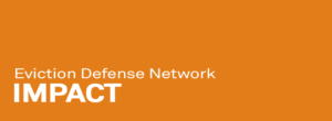 Orange impact banner with white text