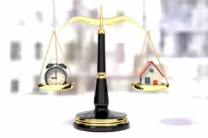 Scales balancing time and house model